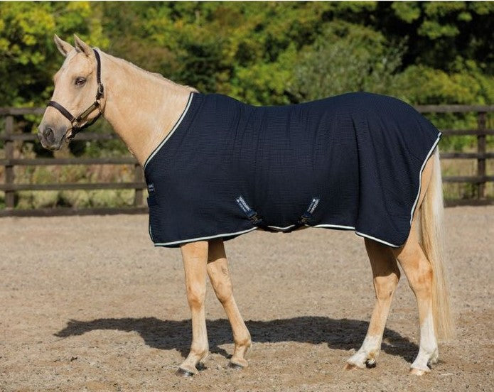 COPERTA HORSEWARE RAMBO WAFFLE COOLER BLU - Selleria gianoli