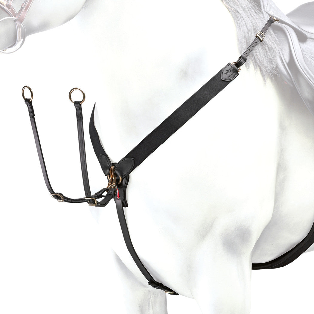 PETTORALE-MARTINGALA ELASTICO FIBBIE INOX EQUIPE - Selleria Gianoli Snc