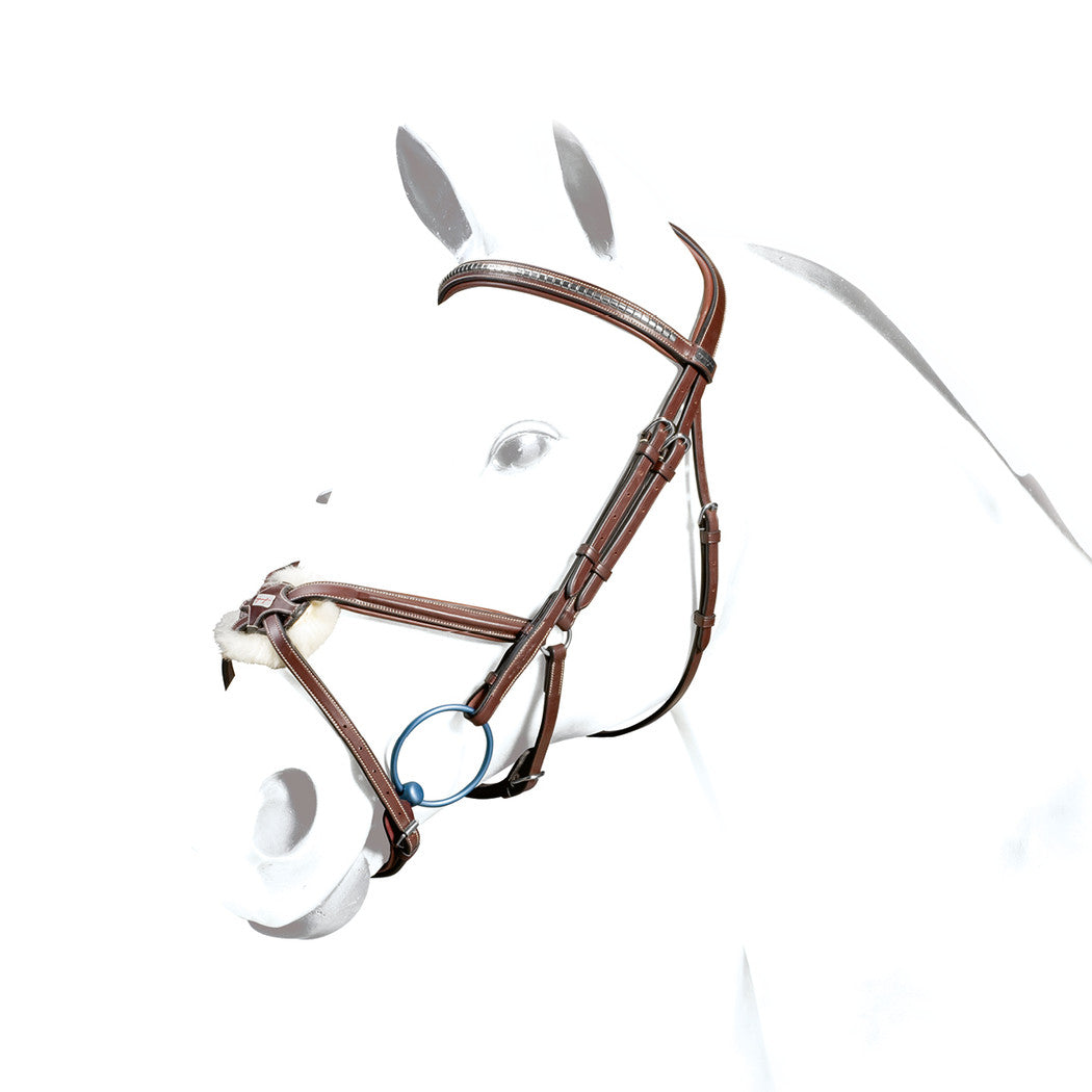 TESTIERA EQUIPE IN CUOIO "NO STRESS" BR37 - Selleria gianoli