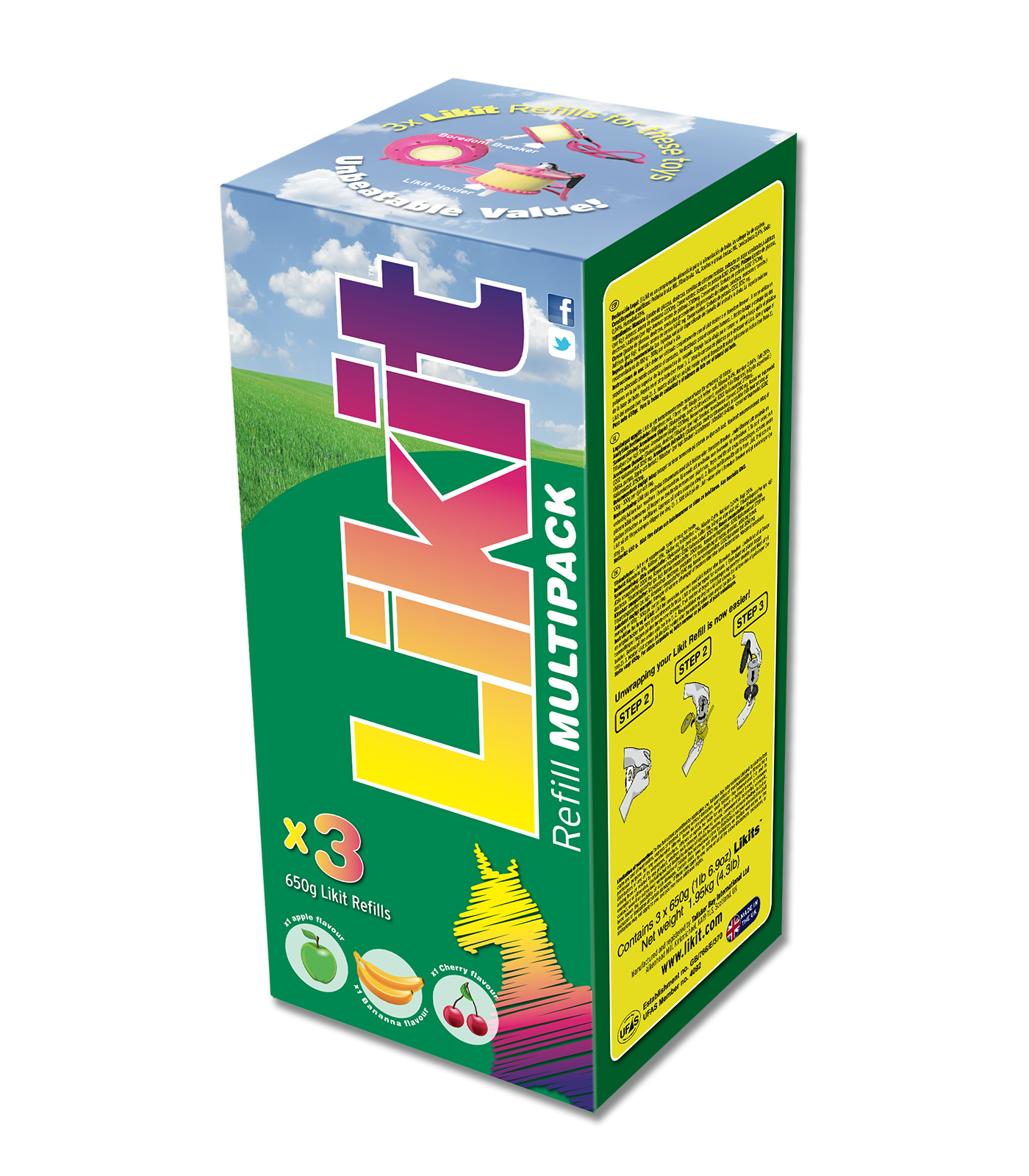LIKIT MULTIPACK 3X650G - Selleria gianoli