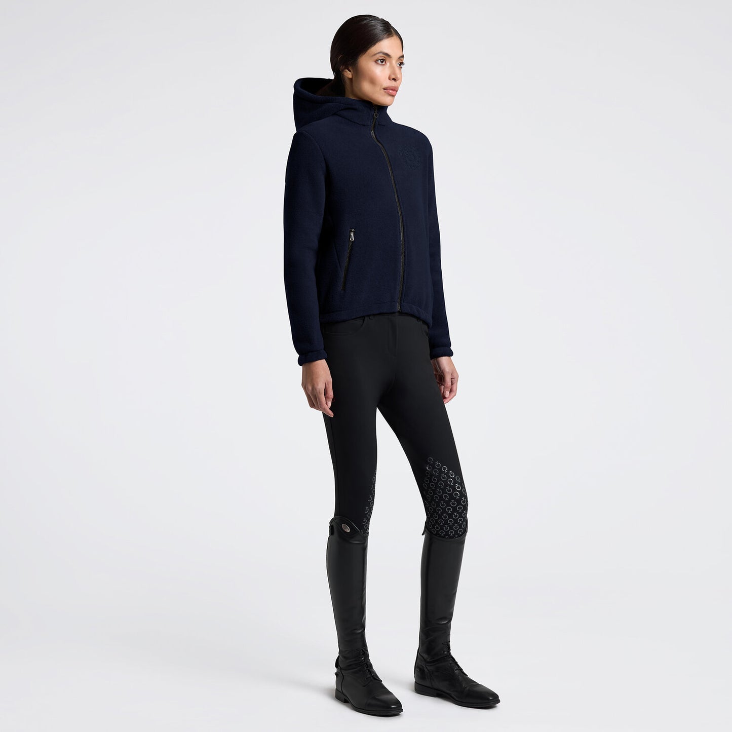 FELPA IN PILE CAVALLERIA TOSCANA DONNA BLU