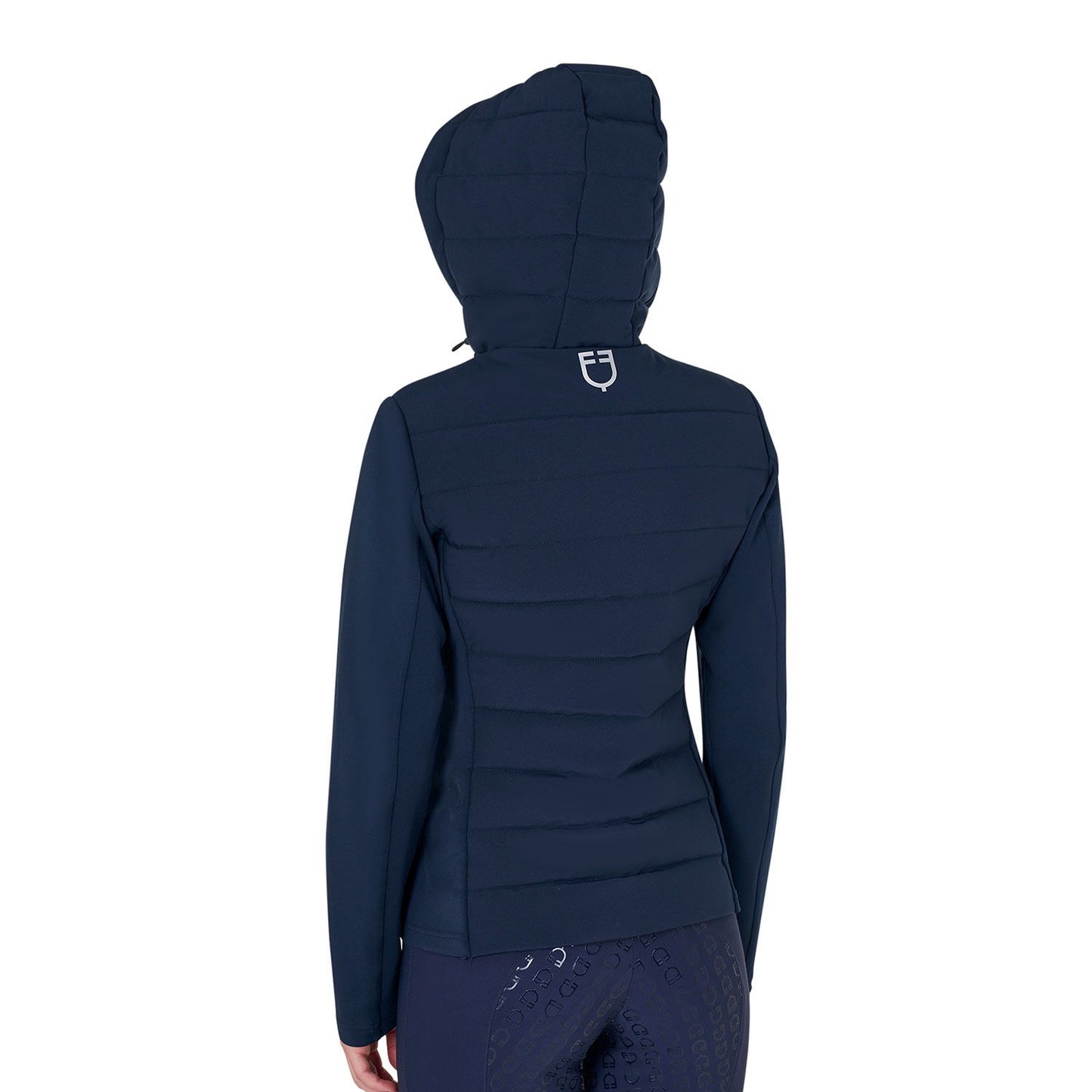 PIUMINO DONNA EQUESTRO MISTO TECNICO CON CAPPUCCIO