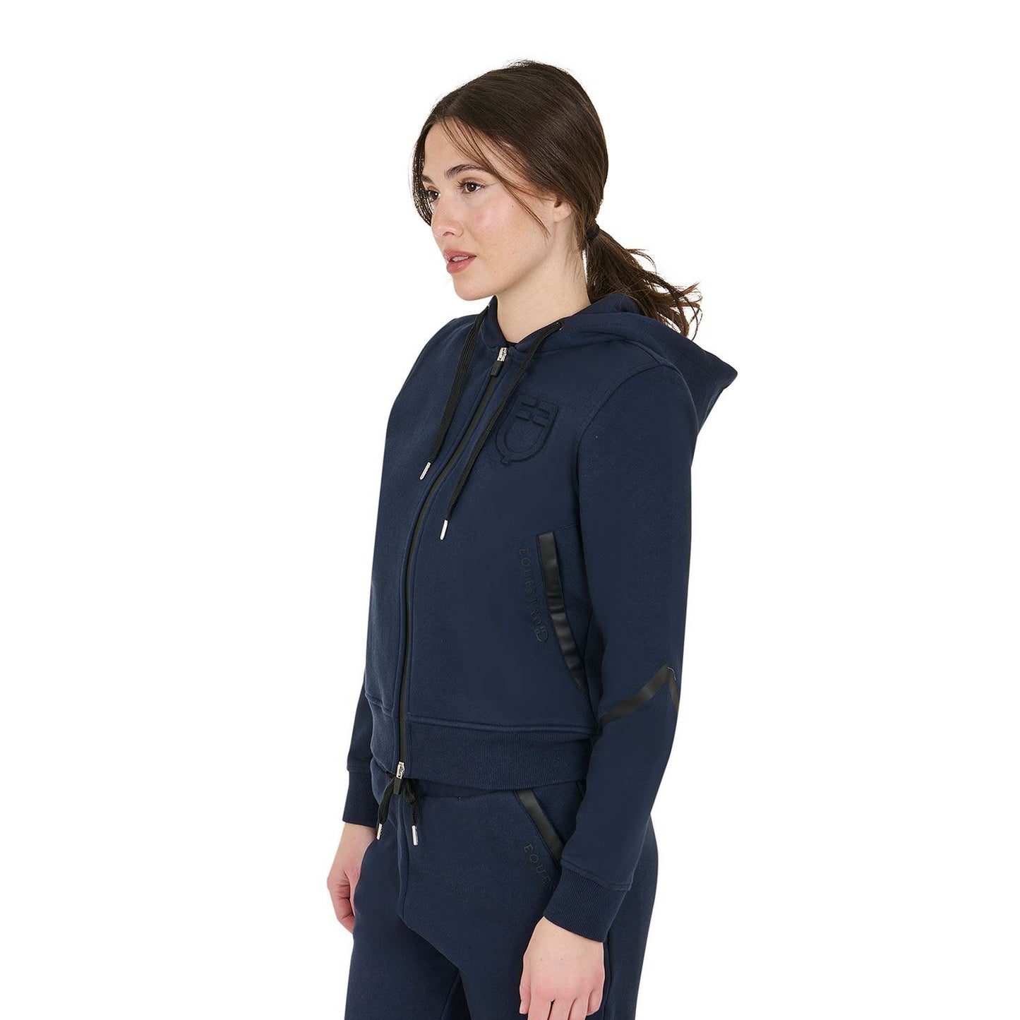 FELPA DONNA EQUESTRO BLU