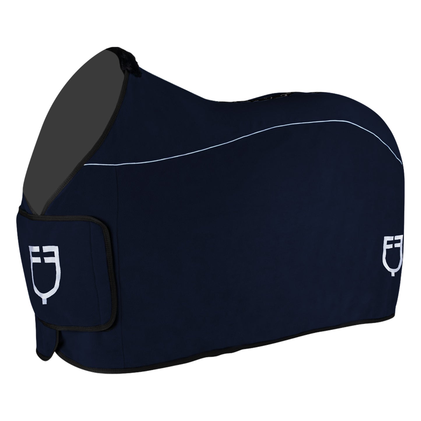 COPERTA EQUESTRO IN PILE BLU