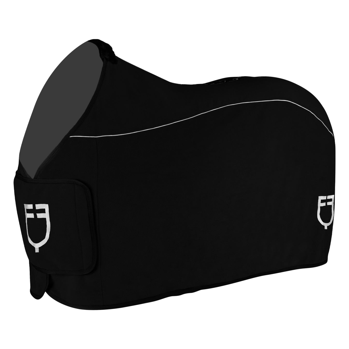 COPERTA EQUESTRO IN PILE NERO