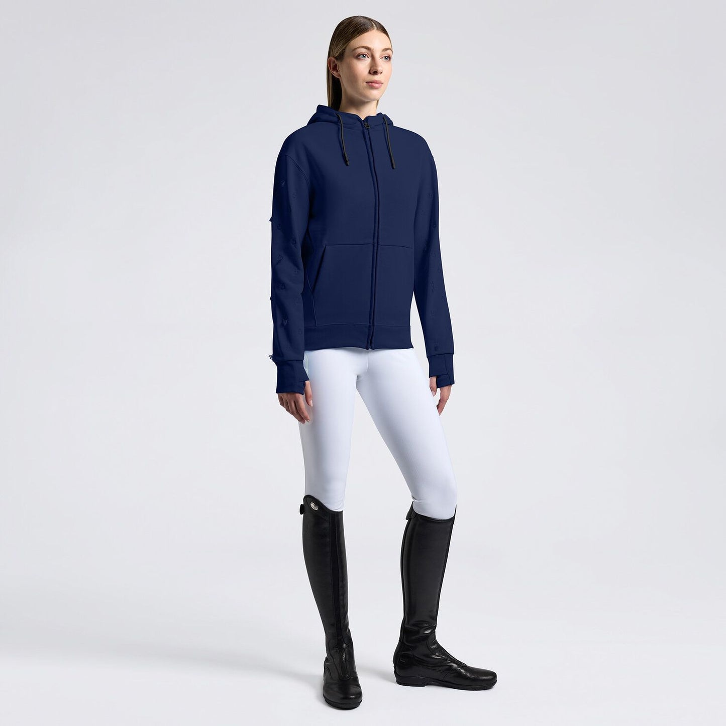 FELPA CAVALLERIA TOSCANA DONNA BLU