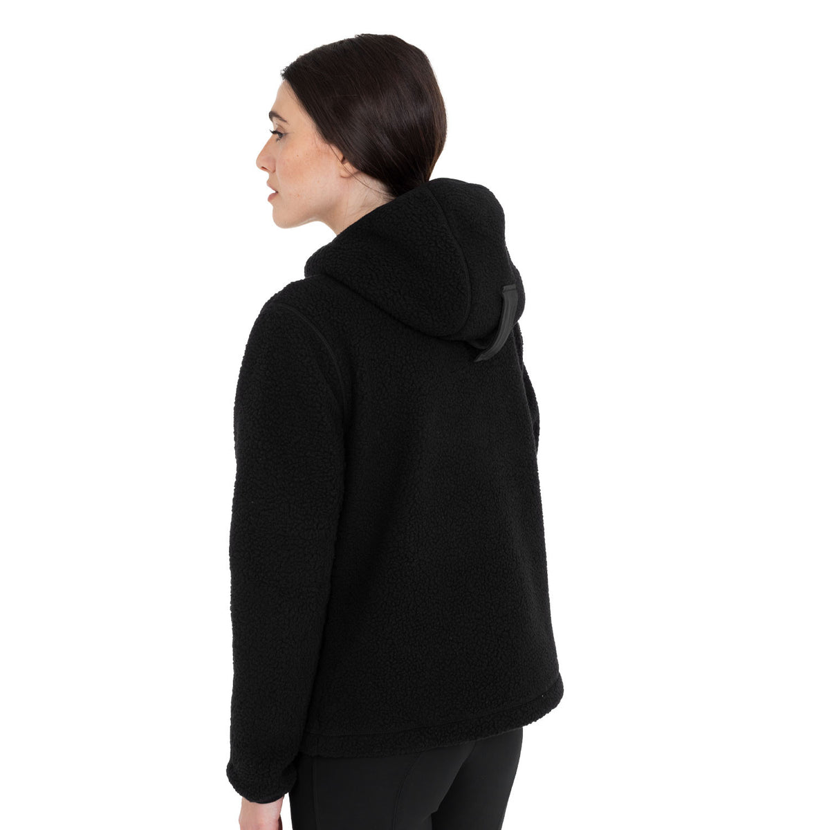 FELPA DONNA IN PILE TEDDY NERO