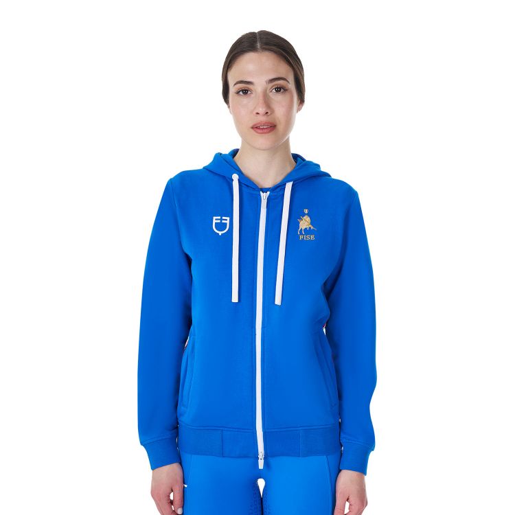FELPA DONNA EQUESTRO X FISE AZZURRA