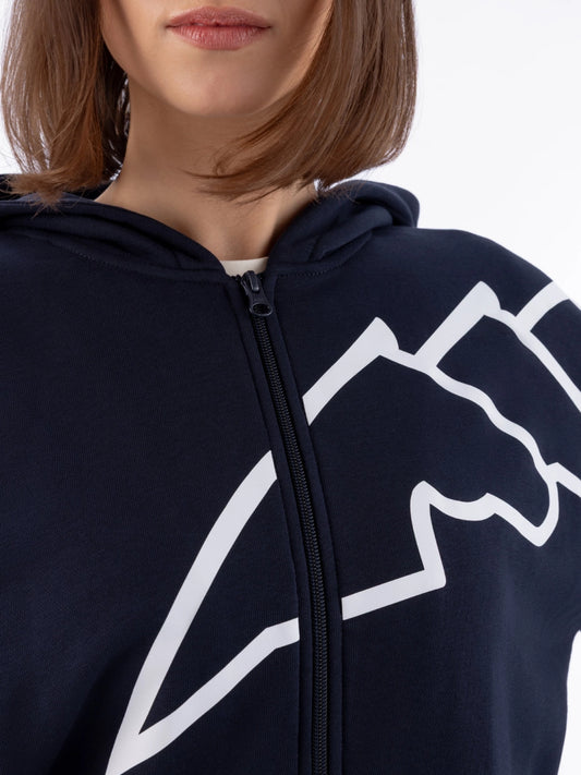 FELPA FULL ZIP EQUILINE DONNA