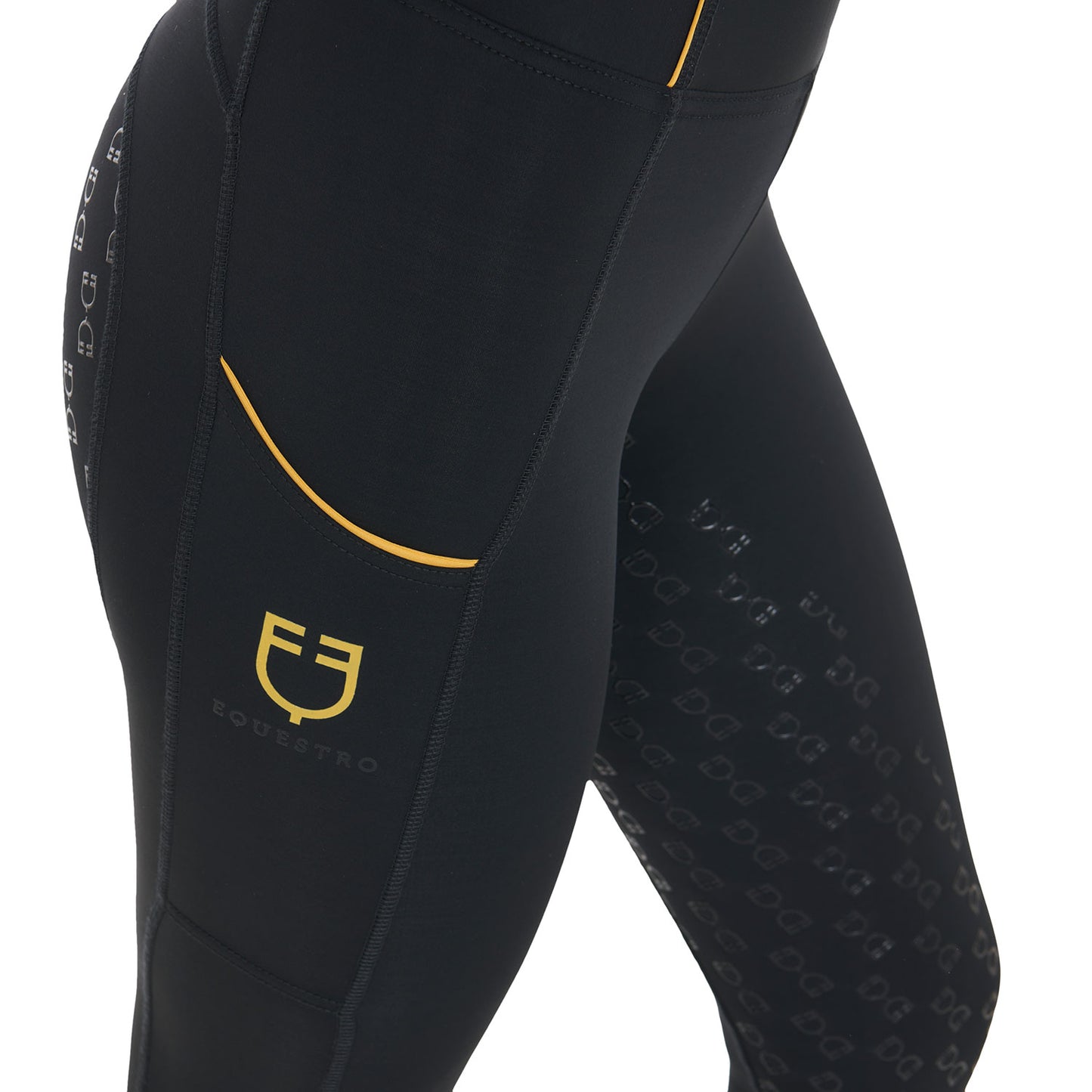 LEGGINGS EQUESTRO DA DONNA NERO