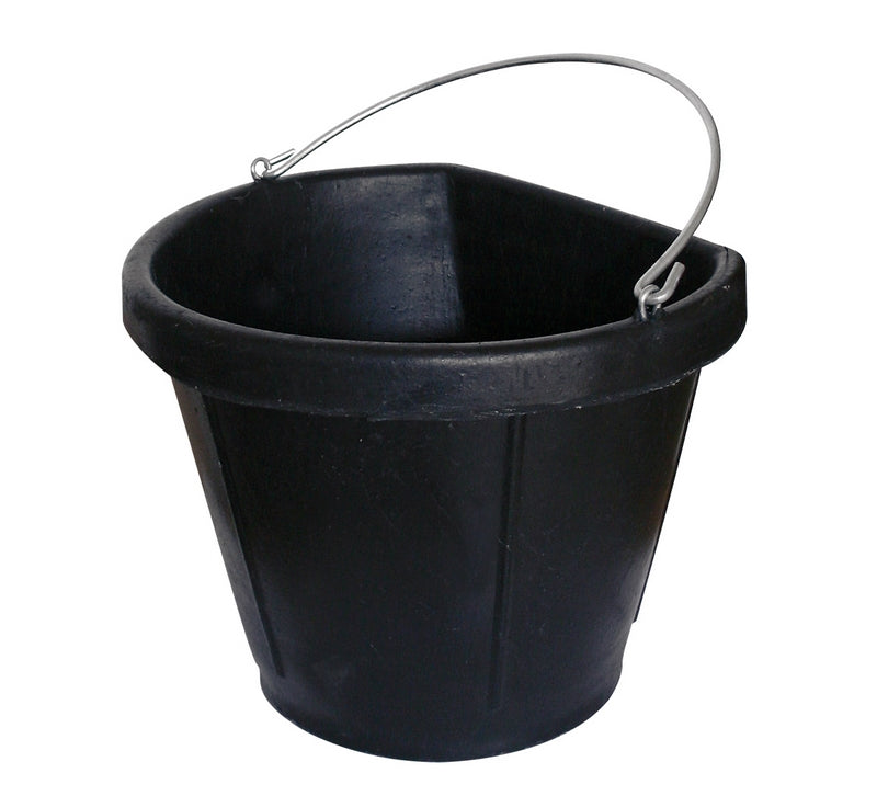 SECCHIO IN GOMMA MORBIDA NERA 20 LT