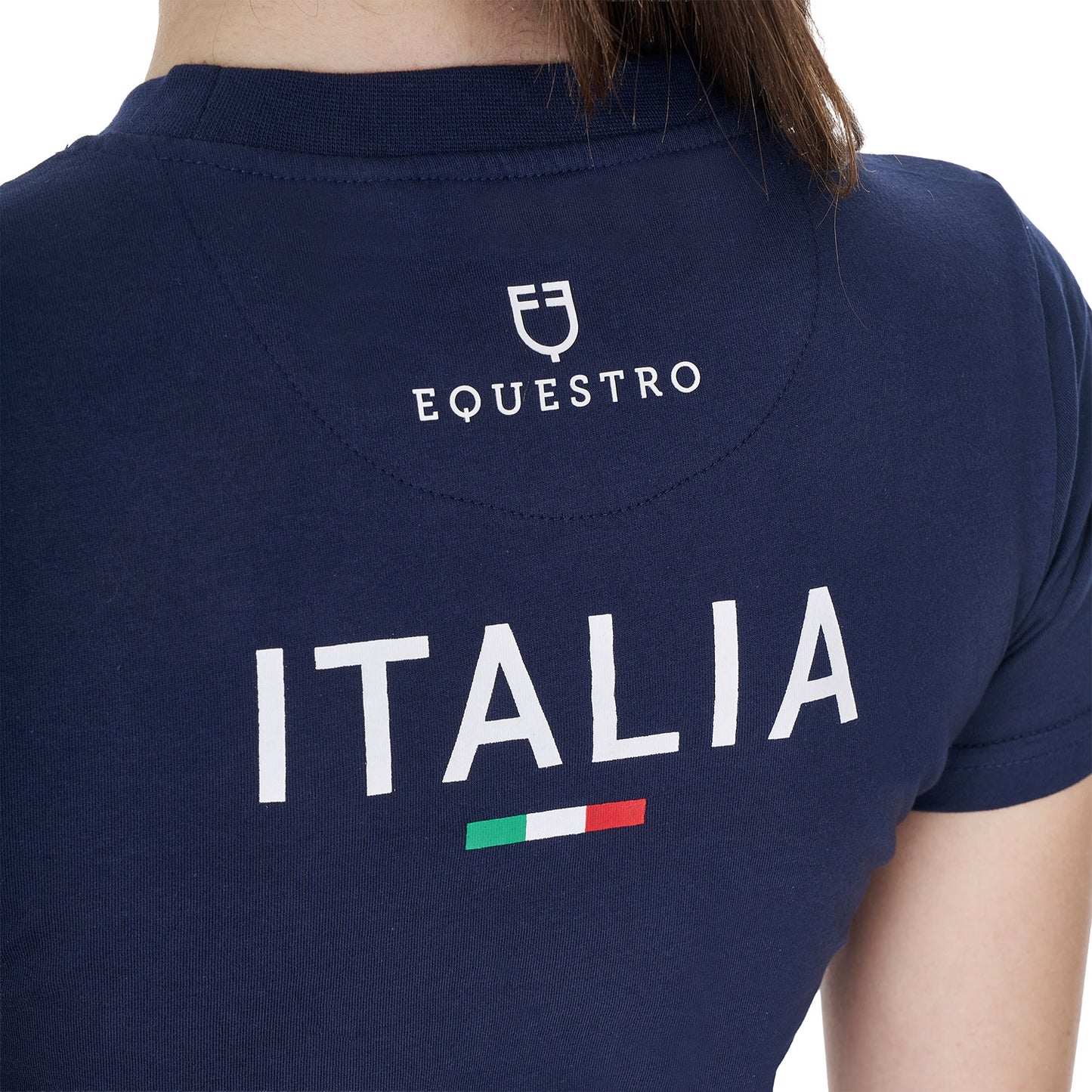 T-SHIRT EQUESTRO X FISE DONNA BLU