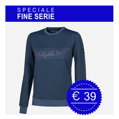 FELPA DONNA BLU GIROCOLLO
