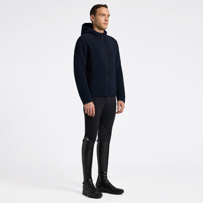 FELPA DA UOMO CAVALLERIA TOSCANA CON ZIP IN PILE