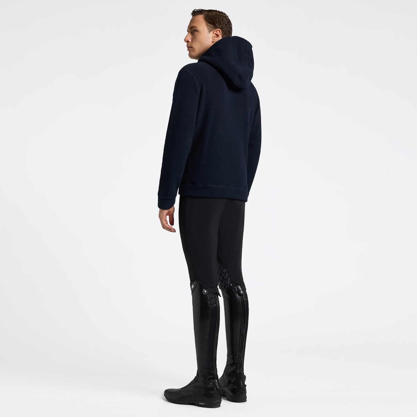 FELPA DA UOMO CAVALLERIA TOSCANA CON ZIP IN PILE