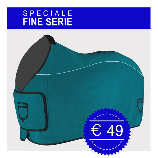 EQUESTRO PETROL FLEECE BLANKET