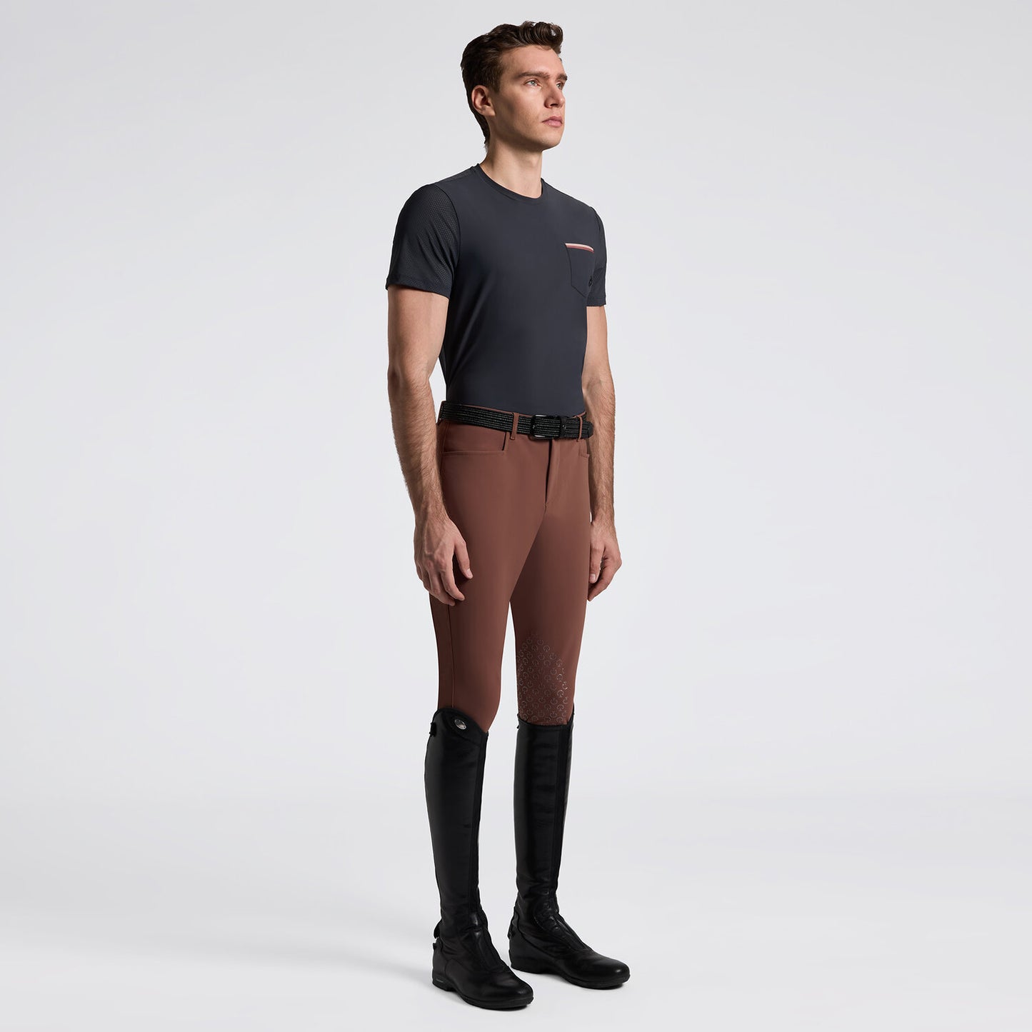 T-SHIRT DA UOMO CON MANICHE PERFORATE  CAVALLERIA TOSCANA