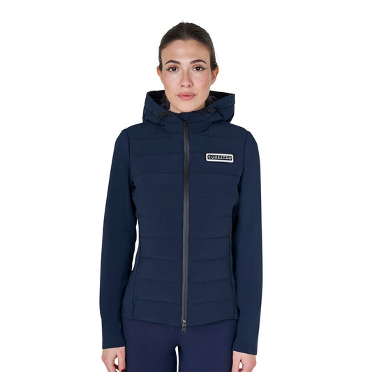 PIUMINO DONNA EQUESTRO MISTO TECNICO CON CAPPUCCIO