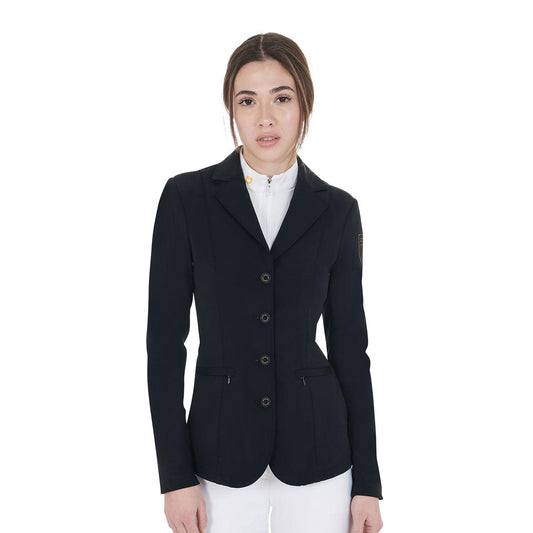 GIACCA DONNA DA CONCORSO EQUESTRO CON LOGO RICAMATO A CONTRASTO