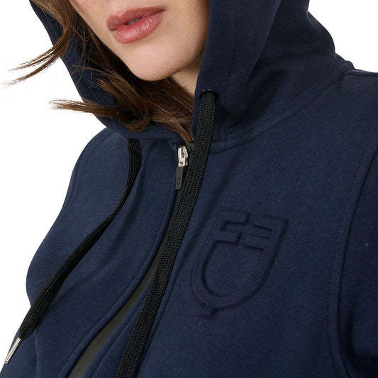FELPA DONNA EQUESTRO BLU