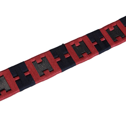 CINTURA CUOIO CON MOTIVO GEOMETRICO EQUESTRO