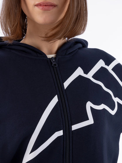 FELPA FULL ZIP EQUILINE DONNA - Selleria Gianoli Snc