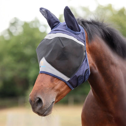 MASCHERA ANTIMOSCHE SHIRES BLU - Selleria Gianoli Snc