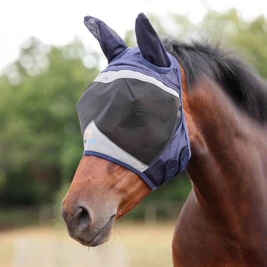 MASCHERA ANTIMOSCHE SHIRES BLU - Selleria Gianoli Snc