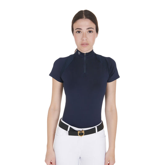 T-SHIRT TECNICA DA ALLENAMENTO DONNA EQUESTRO BLU - Selleria Gianoli Snc