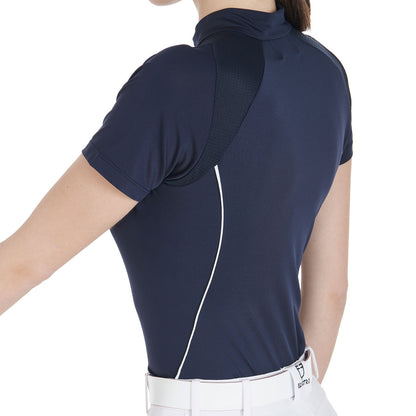 T-SHIRT TECNICA DA ALLENAMENTO DONNA EQUESTRO BLU - Selleria Gianoli Snc