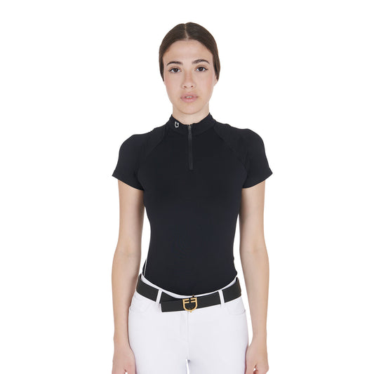 T-SHIRT TECNICA DA ALLENAMENTO DONNA EQUESTRO NERA - Selleria Gianoli Snc