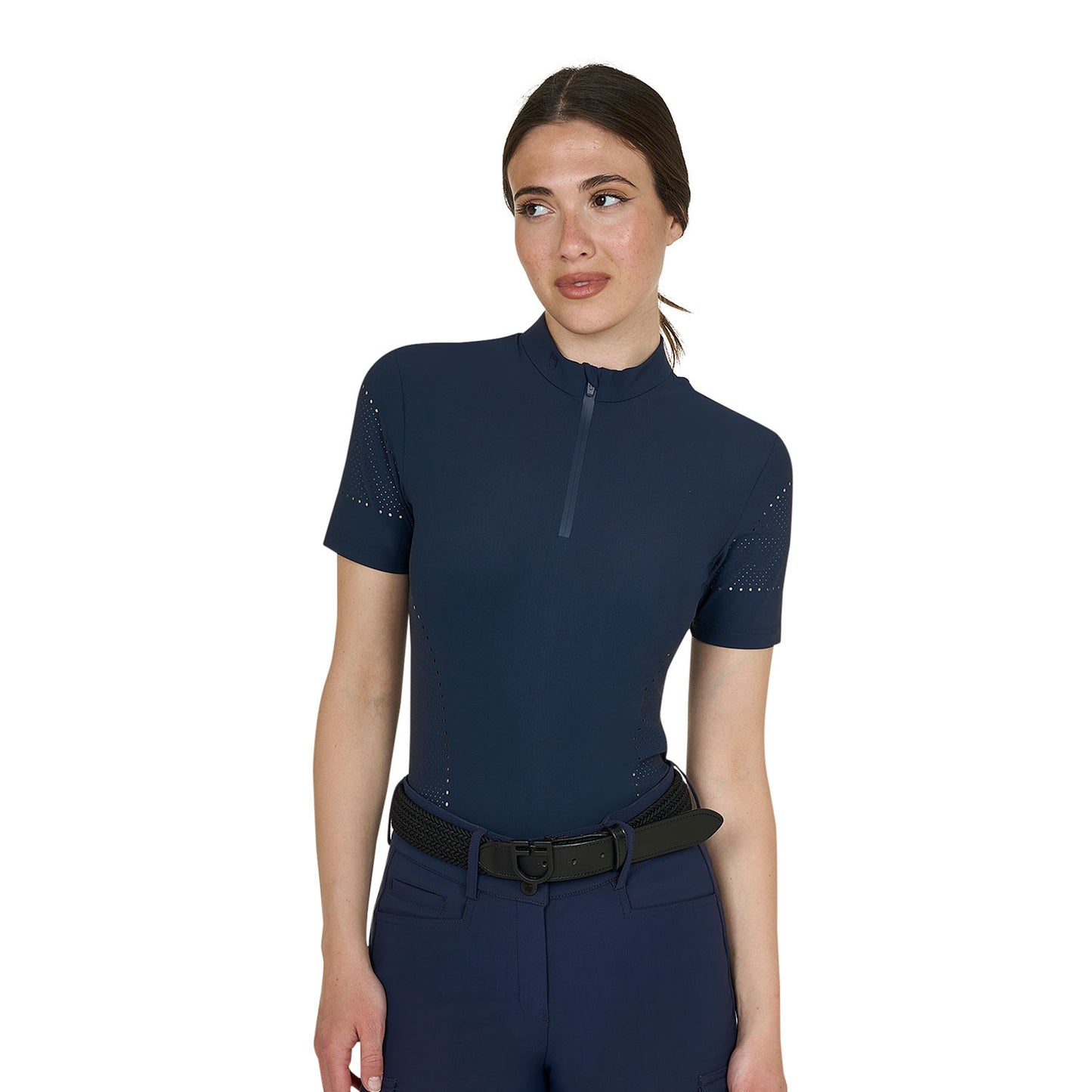 T-SHIRT ALLENAMENTO DONNA BLU EQUESTRO - Selleria Gianoli Snc