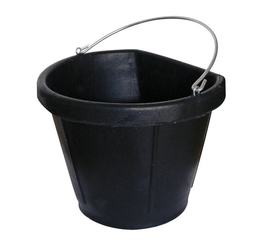 SECCHIO IN GOMMA MORBIDA NERA 20 LT