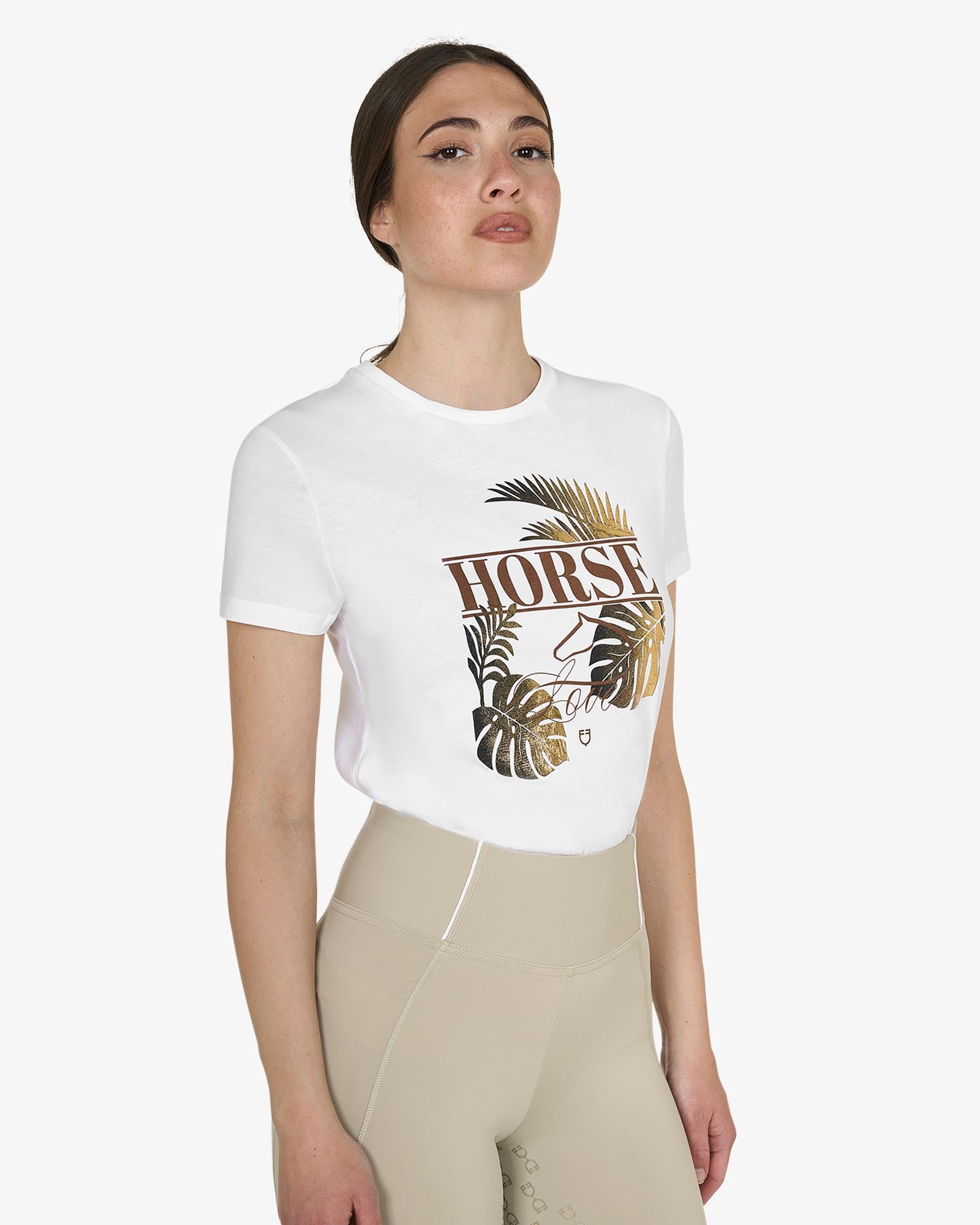 T-SHIRT DONNA STAMPA LAMINA EQUESTRO - Selleria Gianoli Snc
