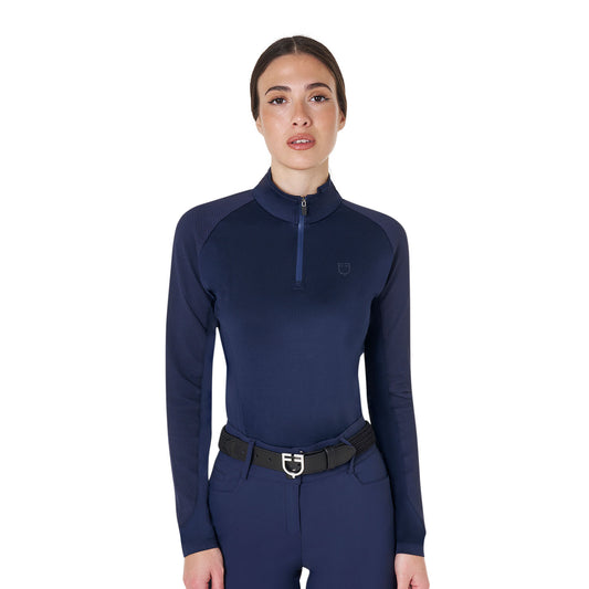 MAGLIA TECNICA DA ALLENAMENTO DONNA BLU - Selleria Gianoli Snc